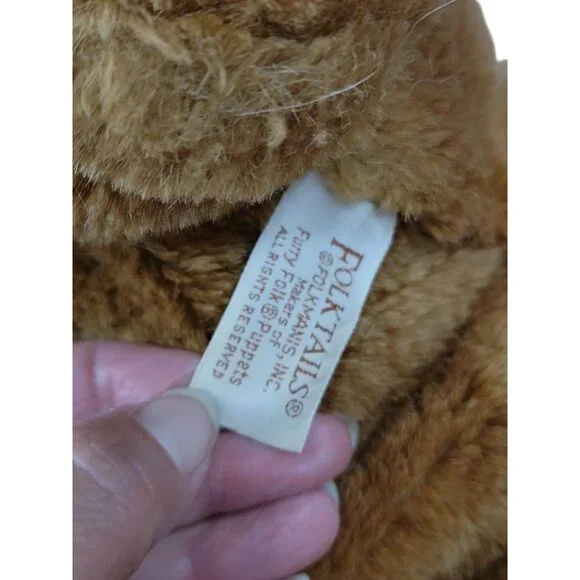 Vintage Folkmanis Folktails Lion Plush Full Body Puppet Stuffed Toy - Picture 7 of 8